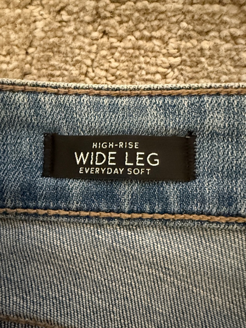 White House Black Market high-rise wide leg jeans Sz 10 - Picture 3 of 5
